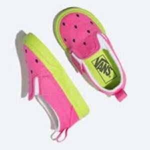 VANS Slip On V "Watermelon" Pink Toddlers 8